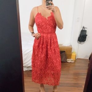 NWT Anthropologie lace midi dress